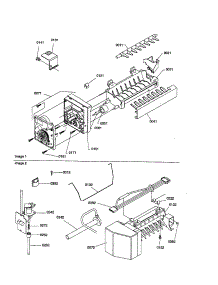 Ice Maker Assembly And Parts parts for Amana Bottom-Mount Refrigerator BRF20TE-P1199201WE from AppliancePartsPros.com