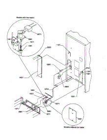Cabinet Back parts for Amana Bottom-Mount Refrigerator BRF20TL-P1199202WL from AppliancePartsPros.com