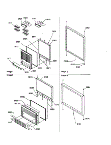 Door Assemblies parts for Amana Bottom-Mount Refrigerator BRF20TL-P1199202WL from AppliancePartsPros.com