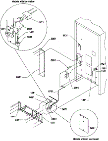 Cabinet Back parts for Amana Bottom-Mount Refrigerator BRF20TW-P1199202WW from AppliancePartsPros.com