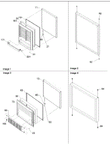Door Assy parts for Amana Bottom-Mount Refrigerator BRF20V1CPWR-P1321316WW from AppliancePartsPros.com
