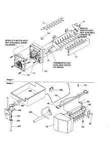 Ice Maker Assembly parts for Amana Bottom-Mount Refrigerator BRF20VCPC-P1321306XC from AppliancePartsPros.com