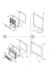Door Assembly parts for Amana Bottom-Mount Refrigerator BRF20VCPSE-P1321306XS from AppliancePartsPros.com