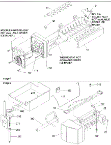 Ice Maker Assy & Parts parts for Amana Bottom-Mount Refrigerator BRF20VE-P1321309WB from AppliancePartsPros.com