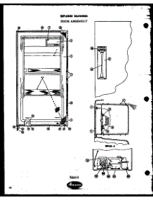 Door Assembly parts for Amana Compact Refrigerator BRS15L from AppliancePartsPros.com
