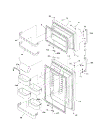 Doors parts for Crosley Top-Mount Refrigerator BRT18S6GW0 from AppliancePartsPros.com