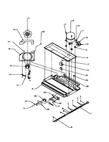 Compressor Compartment parts for Amana Bottom-Mount Refrigerator BS20RB-P1161507W from AppliancePartsPros.com