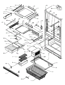 Refrigerator / Freezer Shelving (Bz20re / P1161501we) (Bz20re / P1161504we) (Bz20rg / P1161501wg) (Bz20rl / P1161501wl) (Bz20rl / P1161504wl) (Bz20rw / P1161501ww) (Bz20rw / P1161504ww) parts for Amana Bottom-Mount Refrigerator BS20RBW-P1161507WW from AppliancePartsPros.com