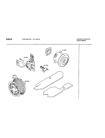 Component Assemblies parts for Bosch Canister Vacuum BSG81360UC-03 from AppliancePartsPros.com