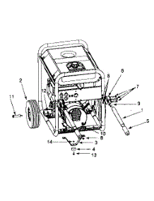 Motor Assy parts for Porter Cable Generator BSV550-WTY1 from AppliancePartsPros.com