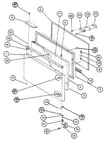 Freezer Door parts for Amana Bottom-Mount Refrigerator BW20K-P7812501W from AppliancePartsPros.com