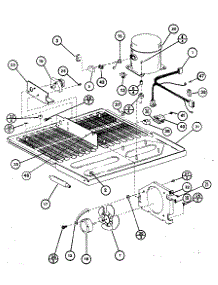 Compressor Compartment parts for Amana Bottom-Mount Refrigerator BW20K-P7812501W from AppliancePartsPros.com