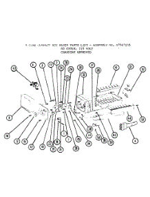 Icemaker Compact parts for Amana Bottom-Mount Refrigerator BW20K-P7812501W from AppliancePartsPros.com