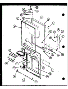 Refrigerator Door Parts (Bc20k / P7812501w) (Br20k / P7812502w) (Bc20k / P7812507w) (Bw20k / P7812510w) parts for Amana Bottom-Mount Refrigerator BW20K-P7812510W from AppliancePartsPros.com