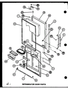 Refrigerator Door Parts (Bx20k / P7812503w) (Bx20k / P7812512w) parts for Amana Bottom-Mount Refrigerator BX20K-P7812503W from AppliancePartsPros.com