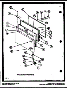 Freezer Door Parts (Bx20m / P7812520w) (Bx20n / P7812527w) parts for Amana Bottom-Mount Refrigerator BX20M-P7812520W from AppliancePartsPros.com
