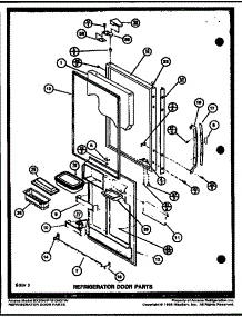 Refrigerator Door Parts (Bx20m / P7812520w) (Bx20n / P7812527w) parts for Amana Bottom-Mount Refrigerator BX20M-P7812520W from AppliancePartsPros.com