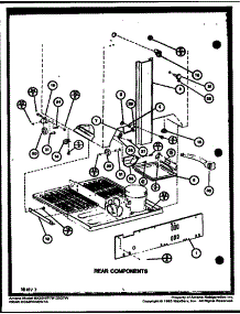 Compressor Compartment Parts (Bx20m / P7812520w) (Bx20n / P7812527w) parts for Amana Bottom-Mount Refrigerator BX20M-P7812520W from AppliancePartsPros.com