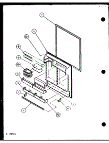 Refrigerator Door (Bx20qg / P1125502wg) (Bx20qw / P1125502ww) (Bx20ql / P1125510wl) (Bx20ql / P1125502wl) (Bx20qg / P1125510wg) (Bx20qw / P1125510ww) (Bz20qw / P1125507ww) (Bz20qw / P1125511ww) (Bz20qg / P1125507wg) (Bz20qe / P1125507we) (Bz20ql / P1125507wl) (Bz20ql / P1125511w parts for Amana Bottom-Mount Refrigerator BX20QG-P1125502WG from AppliancePartsPros.com