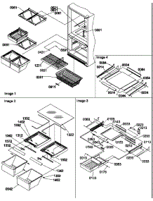 Shelving Assemblies parts for Amana Bottom-Mount Refrigerator BX20S5E-P1196507WE from AppliancePartsPros.com
