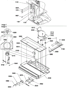 Machine Compartment Assembly parts for Amana Bottom-Mount Refrigerator BX21TL-P1196513WL from AppliancePartsPros.com