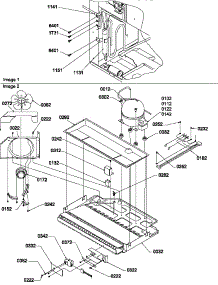 Machine Compartment Assy parts for Amana Bottom-Mount Refrigerator BX21TW-P1196512WW from AppliancePartsPros.com