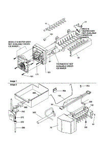 Ice Maker Assembly parts for Amana Bottom-Mount Refrigerator BX21V1W-P1325028WW from AppliancePartsPros.com