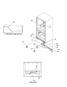 Insulation And Rollers parts for Amana Bottom-Mount Refrigerator BX21V2E-P1325032WB from AppliancePartsPros.com