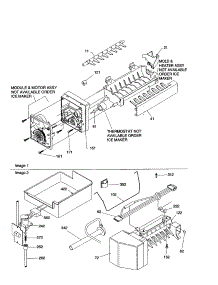 Icemaker parts for Amana Bottom-Mount Refrigerator BX21V2E-P1325032WB from AppliancePartsPros.com