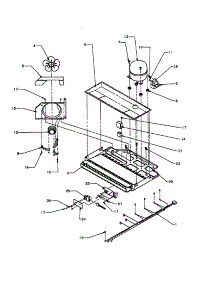 Compressor Compartment parts for Amana Bottom-Mount Refrigerator BX22A2-P1161606W from AppliancePartsPros.com