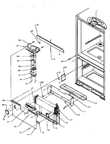 Evaporator Area parts for Amana Bottom-Mount Refrigerator BX22A5L-P1182302WL from AppliancePartsPros.com