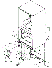 Rollers / Drain Tube parts for Amana Bottom-Mount Refrigerator BX22A5L-P1182302WL from AppliancePartsPros.com