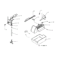 Add-On Ice Maker parts for Amana Bottom-Mount Refrigerator BX22R3W-P1183601WW from AppliancePartsPros.com