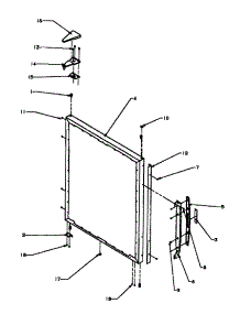 Refrigerator Outer Door parts for Amana Bottom-Mount Refrigerator BX22RE-P1161602WE from AppliancePartsPros.com