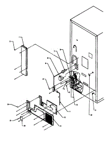 Back Cabinet parts for Amana Bottom-Mount Refrigerator BX22RE-P1161602WE from AppliancePartsPros.com