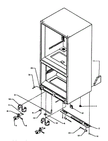 Rollers / Drain Tube parts for Amana Bottom-Mount Refrigerator BX22RW-P1161602WW from AppliancePartsPros.com