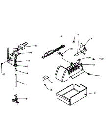 Ice Maker parts for Amana Bottom-Mount Refrigerator BX22RW-P1161604WW from AppliancePartsPros.com