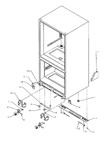 Rollers / Drain Tube parts for Amana Bottom-Mount Refrigerator BX22S5E-P1196701WE from AppliancePartsPros.com