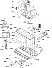 Machine Compartment Assembly parts for Amana Bottom-Mount Refrigerator BX22S5E-P1196704WE from AppliancePartsPros.com