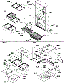 Shelving Assemblies parts for Amana Bottom-Mount Refrigerator BX22S5L-P1196705WL from AppliancePartsPros.com