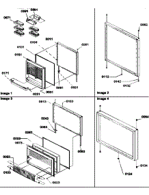 Door Assembly parts for Amana Bottom-Mount Refrigerator BXF19TL-P1311901WL from AppliancePartsPros.com