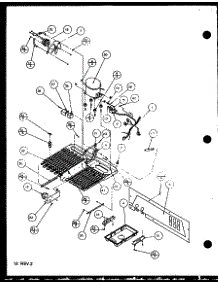 Compressor Compartment (Bx20qg / P1125502wg) (Bx20qw / P1125502ww) (Bx20ql / P1125510wl) (Bx20ql / P1125502wl) (Bx20qg / P1125510wg) (Bx20qw / P1125510ww) (Bz20qw / P1125507ww) (Bz20qw / P1125511ww) (Bz20qg / P1125507wg) (Bz20qe / P1125507we) (Bz20ql / P1125507wl) (Bz20ql / P112 parts for Amana Bottom-Mount Refrigerator BZ20QE-P1125507WE from AppliancePartsPros.com