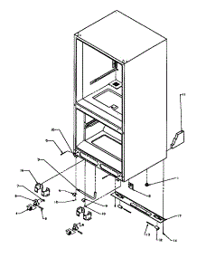 Rollers / Drain Tube parts for Amana Bottom-Mount Refrigerator BZ20R-P1161501W from AppliancePartsPros.com
