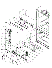 Evaporator Area parts for Amana Bottom-Mount Refrigerator BZ20RG-P1161501WG from AppliancePartsPros.com