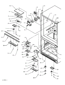 Control Switches & Lights parts for Amana Bottom-Mount Refrigerator BZ20RW-P1161501WW from AppliancePartsPros.com