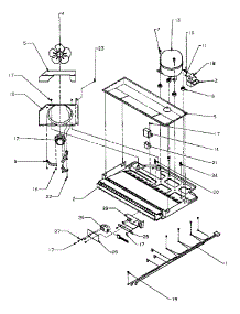 Compressor Compartment parts for Amana Bottom-Mount Refrigerator BZ20RW-P1161504WW from AppliancePartsPros.com