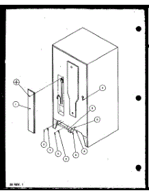 Cabinet Back (Bz22ql / P1153002wl) (Bz22ql / P1153001wl) (Bz22qw / P1153002ww) (Bz22qw / P1153001ww) (Bz22qe / P1153001we) parts for Amana Bottom-Mount Refrigerator BZ22QL-P1153002WL from AppliancePartsPros.com