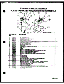 Add-On Ice Maker Assembly parts for Amana Bottom-Mount Refrigerator BZ22QL-P1153002WL from AppliancePartsPros.com