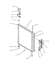 Refrigerator Outer Door parts for Amana Bottom-Mount Refrigerator BZ22R-P1161601W from AppliancePartsPros.com
