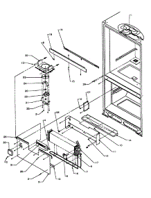 Evaporator Area parts for Amana Bottom-Mount Refrigerator BZ22R-P1161603W from AppliancePartsPros.com